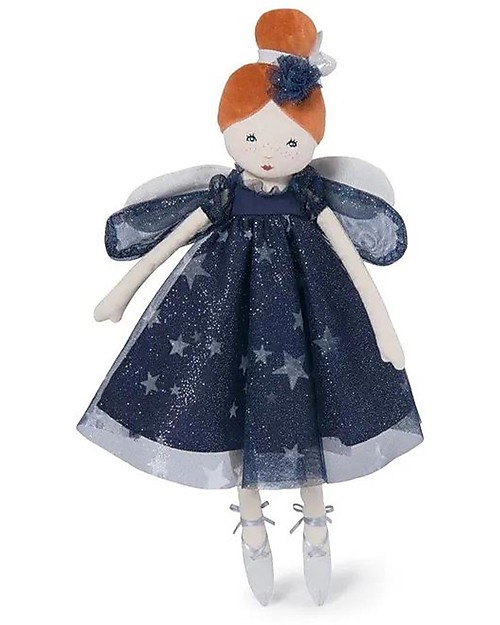 Moulin Roty Bambola Fatina Incantata - Blu - il Ètait une Fois - 45 cm Bambole