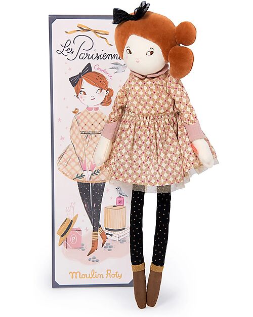 Moulin Roty Bambola Madame Constance - Les Parisiennes - Cotone e Poliestere - 47 cm Bambole