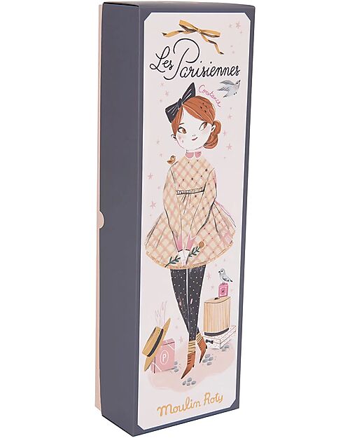 Moulin Roty Bambola Madame Constance - Les Parisiennes - Cotone e Poliestere - 47 cm Bambole