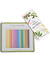 Moulin Roty Box in Metallo con 24 Matite Acquerellabili - di tutti i Colori! Disegnare e Colorare