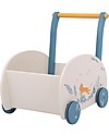 Moulin Roty Carrello Porta Giochi Leone - Sous Mon Baobab - Perfetto per Primi Passi Carrello Primi Passi
