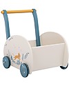 Moulin Roty Carrello Porta Giochi Leone - Sous Mon Baobab - Perfetto per Primi Passi Carrello Primi Passi