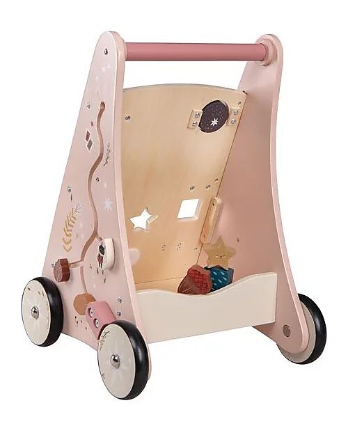 Moulin Roty Carrello Primi Passi Attività - Après la Pluie - Legno Carrello Primi Passi