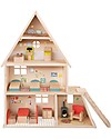 Moulin Roty Casa Dolce Casa, La Grande Famille - Mobili Inclusi Case delle Bambole