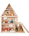 Moulin Roty Casa Dolce Casa, La Grande Famille - Mobili Inclusi Case delle Bambole