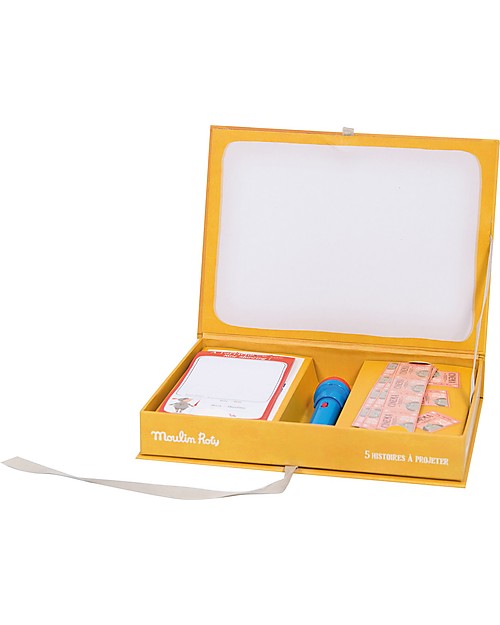 Moulin Roty Cofanetto Cinema Animali - Les Histoires du Soir - 5 Favole Emozionanti! Giochi per Inventare Storie