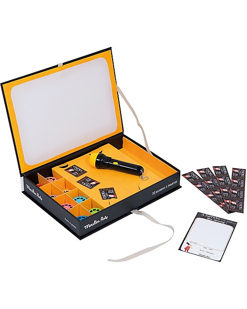 Moulin Roty Cofanetto Cinema Lusso, Les Histoires du Soir - 32 Storie Emozionanti! Giochi per Inventare Storie