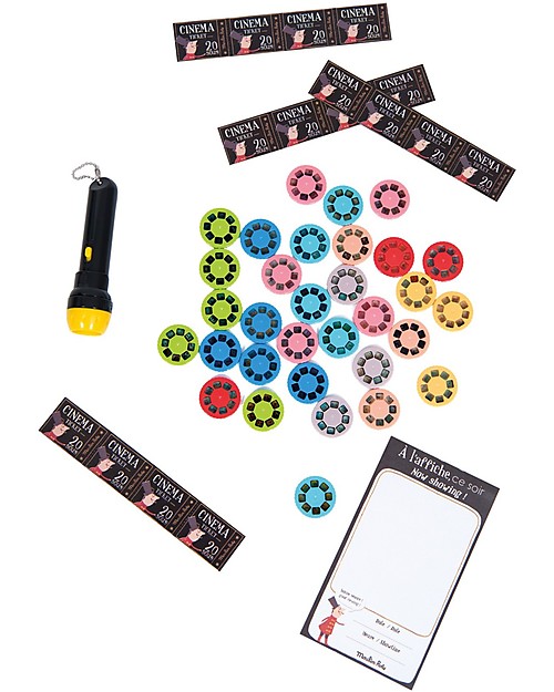 Moulin Roty Cofanetto Cinema Lusso, Les Histoires du Soir - 32 Storie Emozionanti! Giochi per Inventare Storie