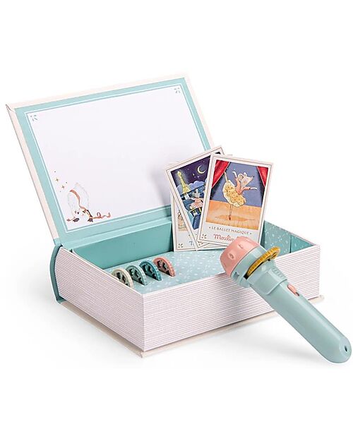 Moulin Roty Cofanetto Cinema - Scuoladi Ballo - con 5 Dischetti Album e Cofanetti