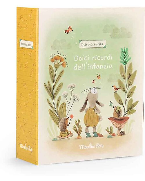 Moulin Roty Cofanetto Nascita - Trois Petits Lapins - Con Tanti Scomparti! Album e Cofanetti