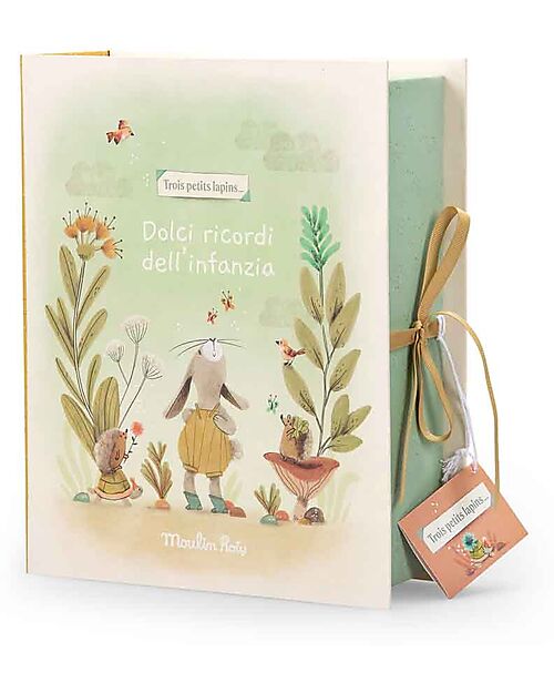 Moulin Roty Cofanetto Nascita - Trois Petits Lapins - Con Tanti Scomparti! Album e Cofanetti