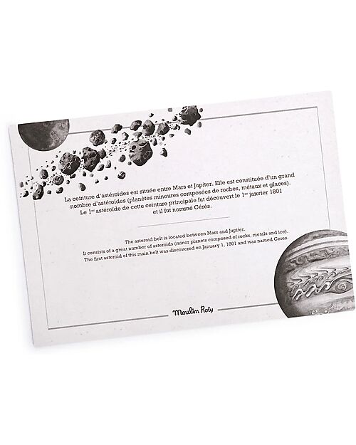 Moulin Roty Cofanetto Scoperta dello Spazio - Le Jardin du Moulin - Italiano / Inglese - 75 Accessori Giochi STEM