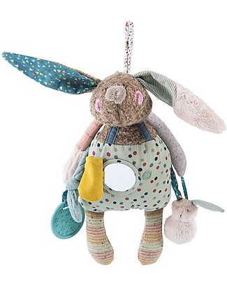 Moulin Roty Coniglietto di Attività, Les jolis Trop Beaux - per Sviluppare i Sensi del Bèbè Giochi Per Neonati