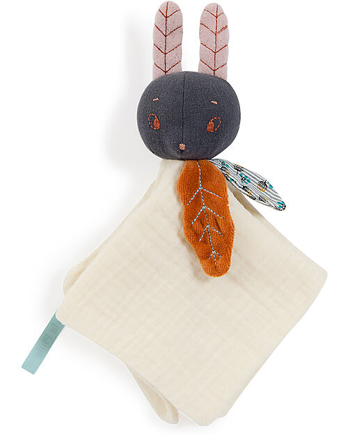 Moulin Roty Doudou Coniglio Luna - Panna - Cotono Biologico e Lino Doudou