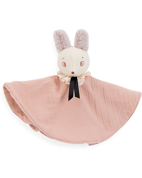 Moulin Roty Doudou Topo Brume - Rosa - Cotone Biologico e Lino Doudou