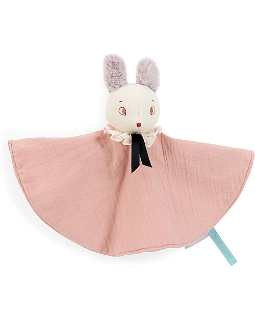 Moulin Roty Doudou Topo Brume - Rosa - Cotone Biologico e Lino Doudou