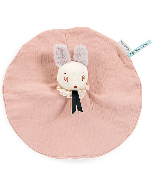 Moulin Roty Doudou Topo Brume - Rosa - Cotone Biologico e Lino Doudou