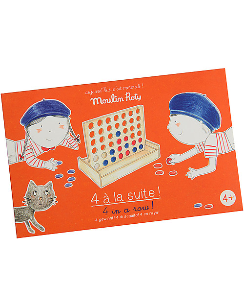 Moulin Roty Gioco Forza 4 - Aujourd'hui c'est Mercredi - Legno Giochi da Tavolo