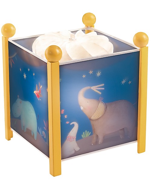 Moulin Roty Lanterna Magica Rotante, Les Papoum - Proietta Numerosi Animali! Lampade da Comodino