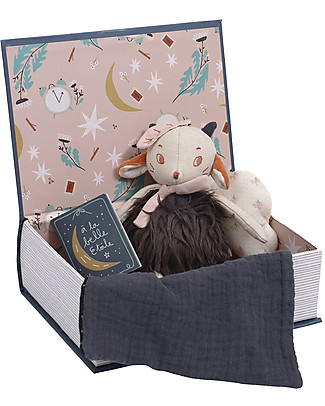 Moulin Roty Libro della Buonanotte - Après la Pluie - con Peluche Peluche