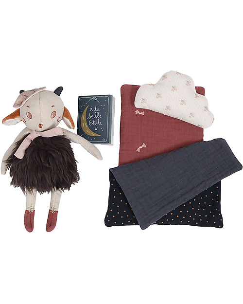 Moulin Roty Libro della Buonanotte - Après la Pluie - con Peluche Peluche
