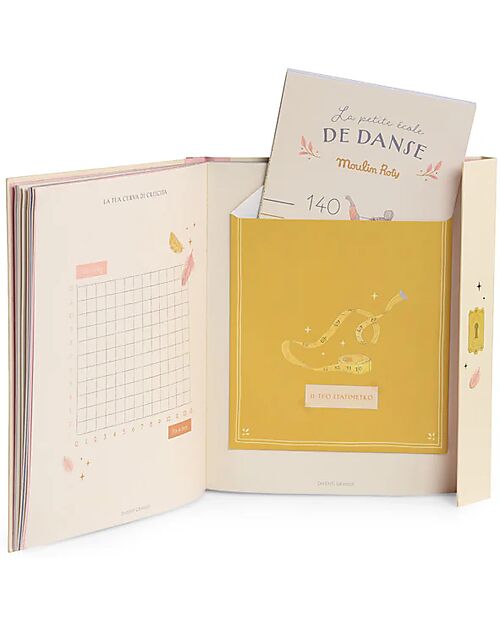 Moulin Roty Libro Nascita 80 Pagine - Ecole de Danse - 19.5x24 cm  Album e Cofanetti