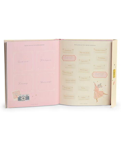 Moulin Roty Libro Nascita 80 Pagine - Ecole de Danse - 19.5x24 cm  Album e Cofanetti