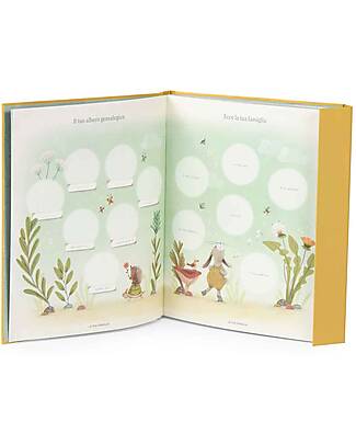 Moulin Roty Libro Nascita 80 Pagine - Trois Petits Lapins - 19.5x24 cm Kit dei Ricordi