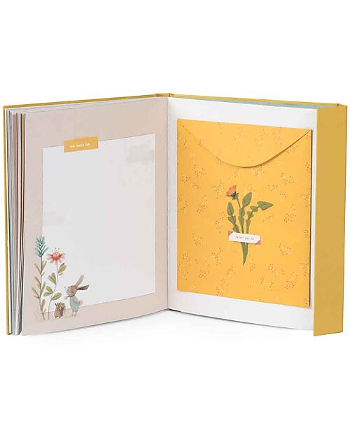 Moulin Roty Libro Nascita 80 Pagine - Trois Petits Lapins - 19.5x24 cm Kit dei Ricordi