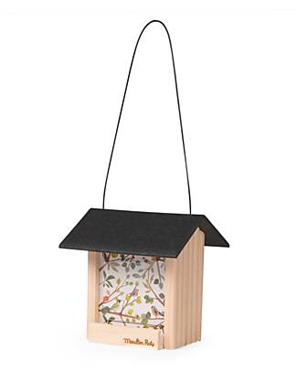 Moulin Roty Mangiatoia per Uccellini in Legno - Materiale Riciclato Giochi da Giardinaggio