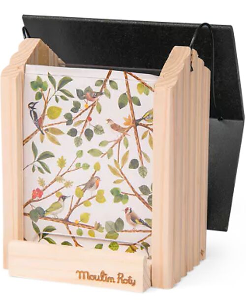 Moulin Roty Mangiatoia per Uccellini in Legno - Materiale Riciclato Giochi da Giardinaggio
