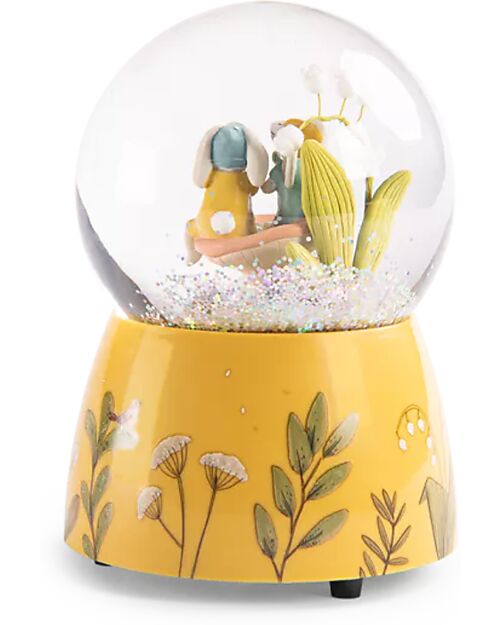 Moulin Roty Palla di Neve Musicale - I Tre Coniglietti Carillon