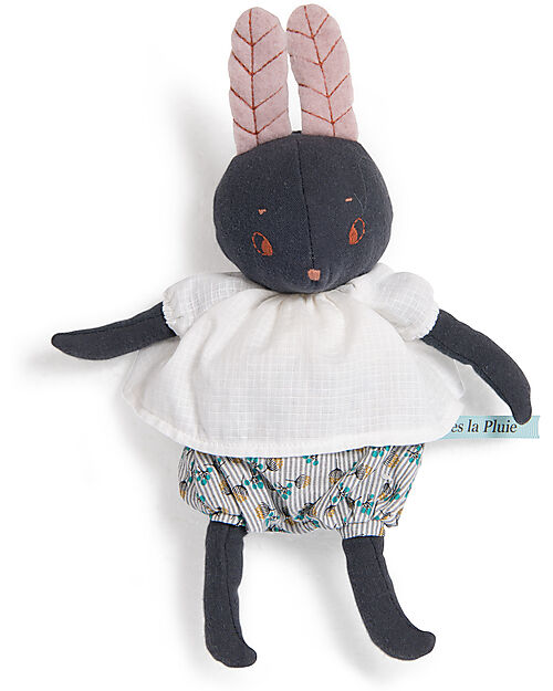 Moulin Roty Peluche Coniglio Luna - Blu e Rosa - Cotone Biologico e Lino Pupazzi