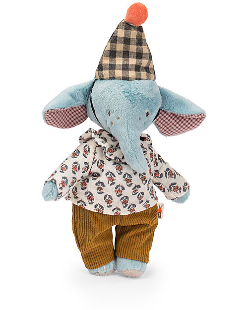 Moulin Roty Peluche Elefante Pablo - Les Minouchkas - 25 cm - Cotone Peluche