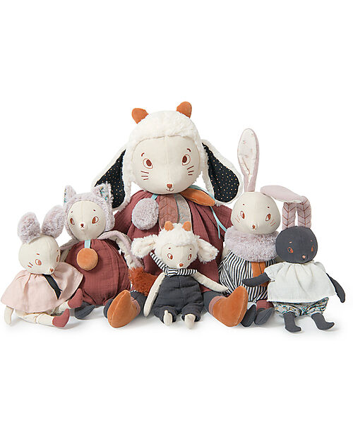 Moulin Roty Peluche Fenouil la Pecora - Bianco - 55 cm Pupazzi