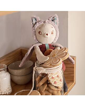 Moulin Roty Peluche Giboulée il Gatto Alato - Beige - 30 cm Pupazzi