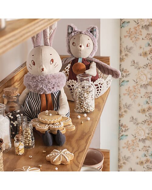 Moulin Roty Peluche Giboulée il Gatto Alato - Beige - 30 cm Pupazzi