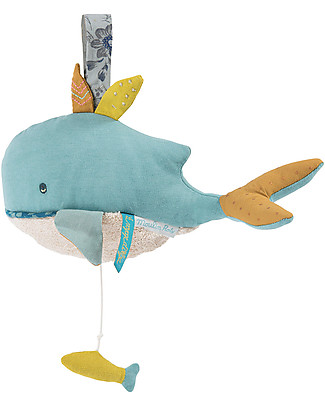 Moulin Roty Peluche Musicale Balena Josephine, Le Voyage d'Olga - 25 cm Sonagli