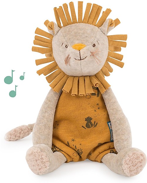 Moulin Roty Peluche Musicale Leone - Sous Mon Baobab - 30 cm Giochi per Neonati_