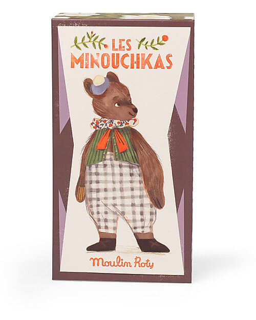 Moulin Roty Peluche Orsetto Baba - Les Minouchkas - 25 cm - Cotone Peluche
