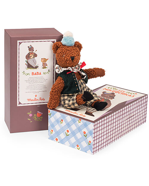 Moulin Roty Peluche Orsetto Baba - Les Minouchkas - 25 cm - Cotone Peluche
