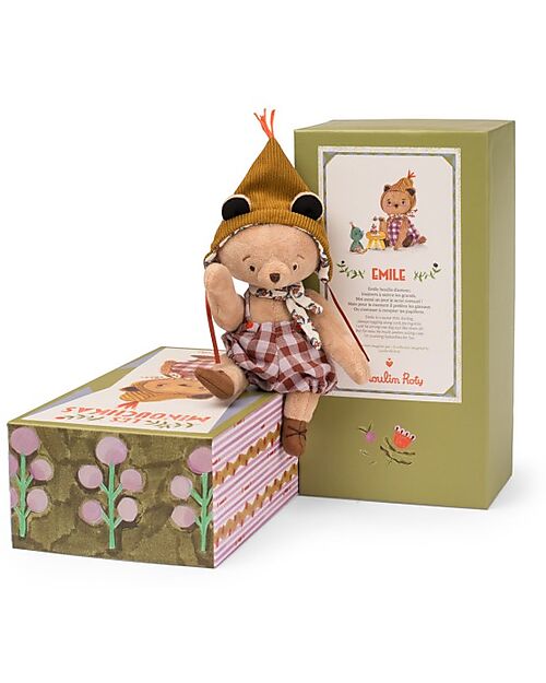 Moulin Roty Peluche Orsetto Emile - Les Minouchkas - 23 cm - Cotone Pupazzi