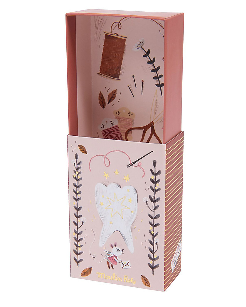Goki Scatolina Portadenti In Legno Farfalla Rosa - Custodia Per Denti Da Latte, Regalo Per Perdita Dentino - 2