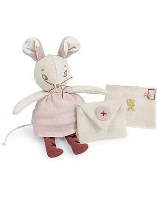 Moulin Roty Scatola con Topolino Porta dentini - Aprés la Pluie - per Denti da Latte Peluche