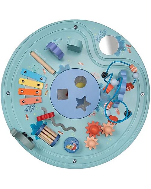 Moulin Roty Tavolo Attività - Les Aventures de Paulie - Legno Incastri in Legno