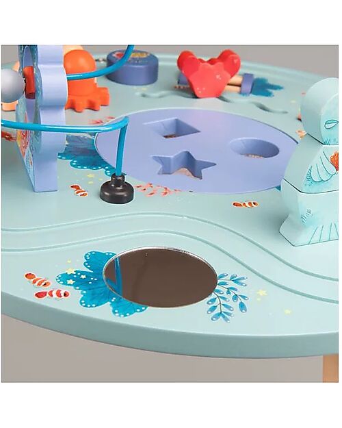 Moulin Roty Tavolo Attività - Les Aventures de Paulie - Legno Incastri in Legno