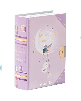 Moulin Roty Torcia Proietta Storie con Libro - il était une Fois - Comprende 5 inviti! Giochi per Inventare Storie