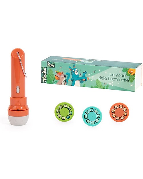 Moulin Roty Torcia Proietta Storie - dans la Jungle - nella Giungla Giochi per Inventare Storie