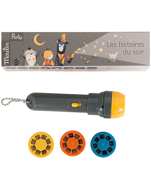Moulin Roty Torcia Proietta Storie di Gatti, Les Moustaches - Super Divertente! Giochi per Inventare Storie