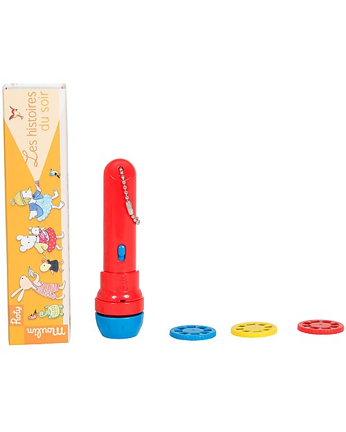 Moulin Roty Torcia Proietta Storie di Piccoli Animali, La Grande Famille - per Creare Bellissime Fiabe! Giochi per Inventare Storie